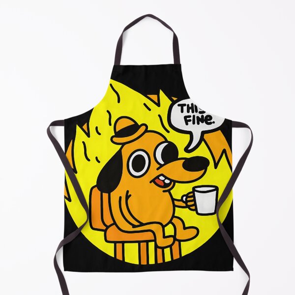 Item preview, This Is Fine - Funny Meme designed and sold by BenoitSamson.