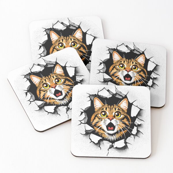 Item preview, Tabby Cat Pop Art Wall Breakthrough designed and sold by CreareAT.