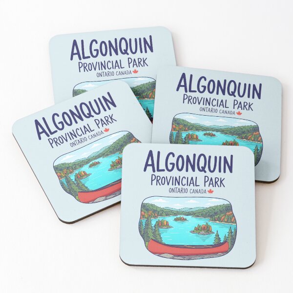Item preview, Algonquin Park Ontario Canada Colorful Landscape Canoe designed and sold by HowToCanadian.