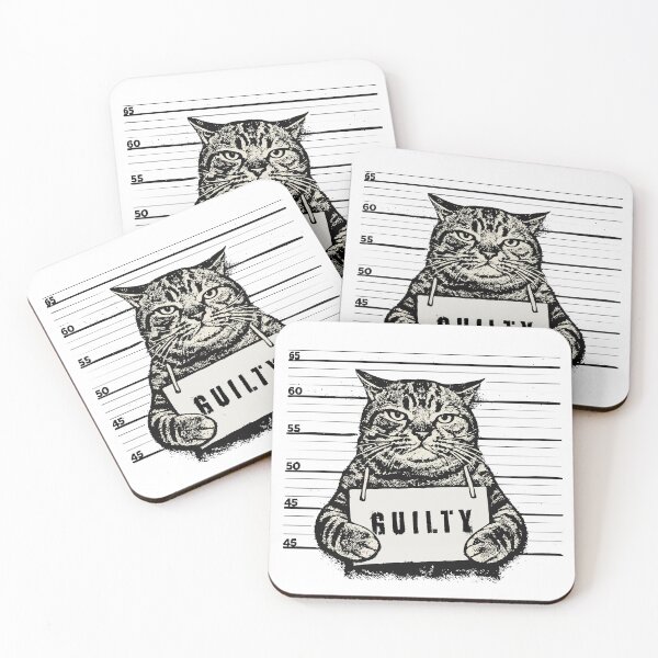 Item preview, Guilty Tomcat Gangster Photo Halftone Vintage Illustration designed and sold by CreareAT.