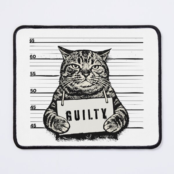 Item preview, Guilty Tomcat Gangster Photo Halftone Vintage Illustration designed and sold by CreareAT.