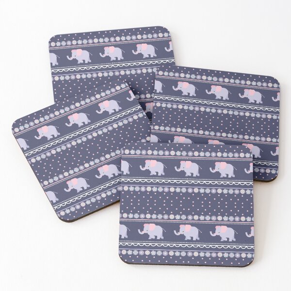 Item preview, Exotic Asian Elephant Floral Ornament – Hand Drawn Boho Ethnic Illustration designed and sold by SaitonG.