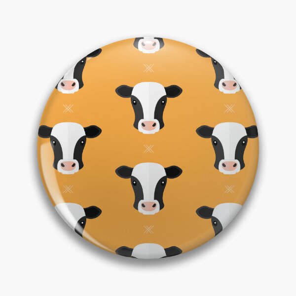 Item preview, Cow heads on orange designed and sold by reneesillus.