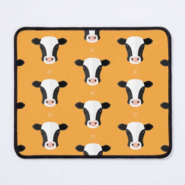 Item preview, Cow heads on orange designed and sold by reneesillus.