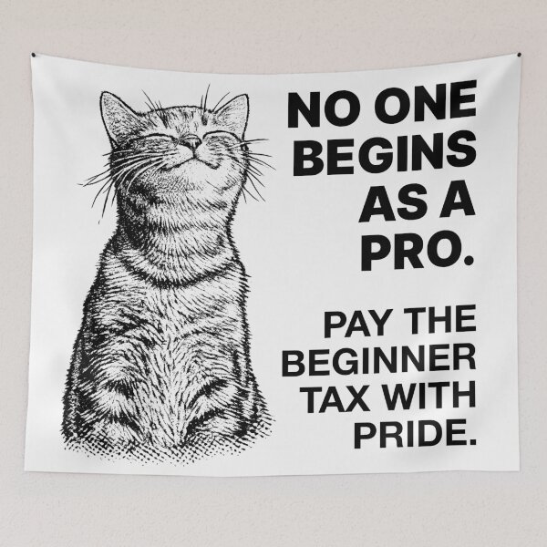 Item preview, No One Begins As A Per Beginner Tax designed and sold by CreareAT.