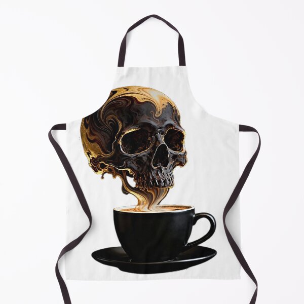 Item preview, Deadly Dark Roast Coffee Skull designed and sold by DeadpanThreads.