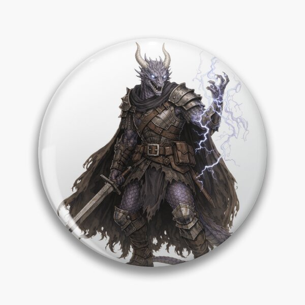 Item preview, Stormscale Dragonborn Lightning Warrior designed and sold by HanaSky Studio.