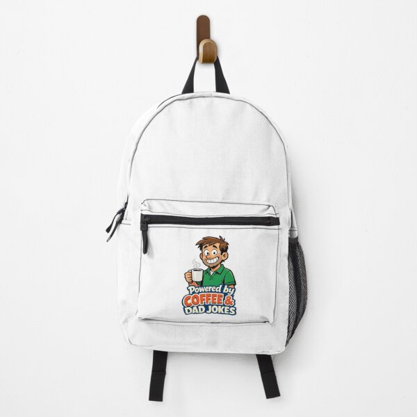 Item preview, Powered by Coffee & Dad Jokes – Funny Father’s Day Gift for Dads designed and sold by MirAgency.