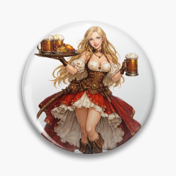 Item preview, Golden Ale Tavern Maid designed and sold by HanaSky Studio.