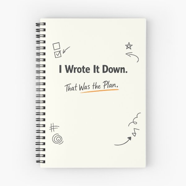 Item preview, I Wrote It Down Funny Notebook designed and sold by Rlyehinmate.