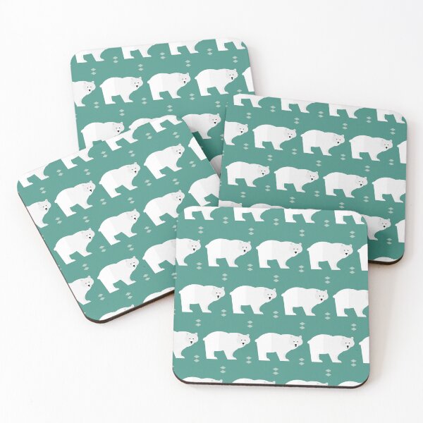 Item preview, Polar bears on blue designed and sold by reneesillus.