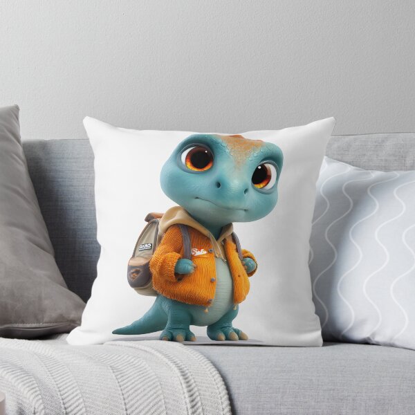 Item preview, Kawaii Adventurer Dinosaur with Backpack – Cute Children's Design designed and sold by MuninosShop.