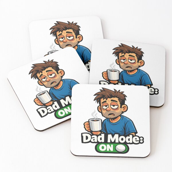 Item preview, Dad Mode ON – Funny Tired Dad Coffee Design for Father’s Day designed and sold by MirAgency.