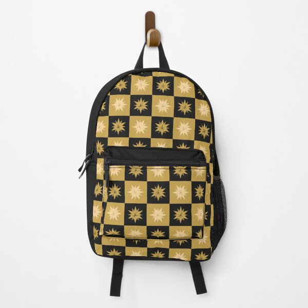 Item preview, Checker Starbursts Pattern - Black and Gold designed and sold by Daniel Bevis Design.