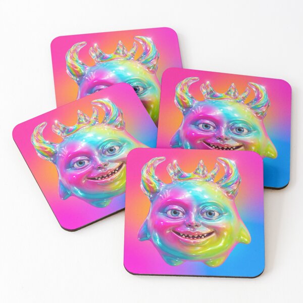 Item preview, Kawaii Iridescent Rainbow Monster King designed and sold by maboroshilab.