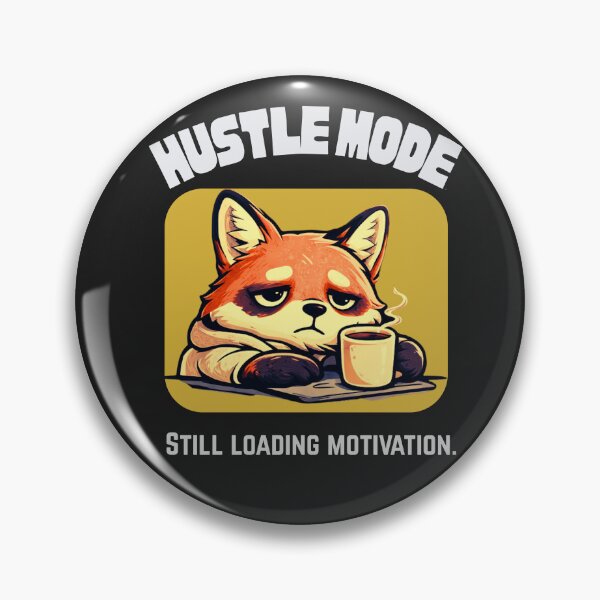 Item preview, Hustle Mode Fox – Funny Office Motivation Graphic for Professionals designed and sold by AdicretorDesign.