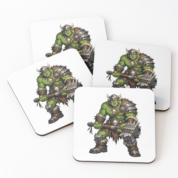 Item preview, Emerald Ogre Warhammer Champion designed and sold by HanaSky Studio.