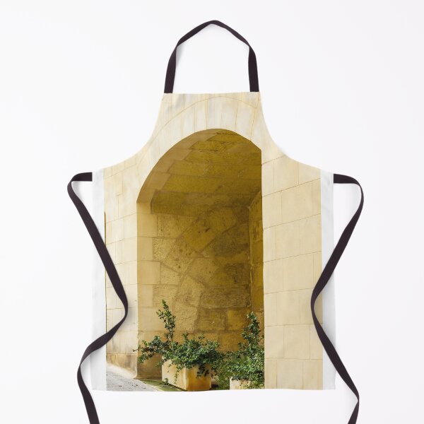 Item preview, Warm Stone Archway With Greenery In Pots Along A Sunlit Beige Wall designed and sold by Nmallia.