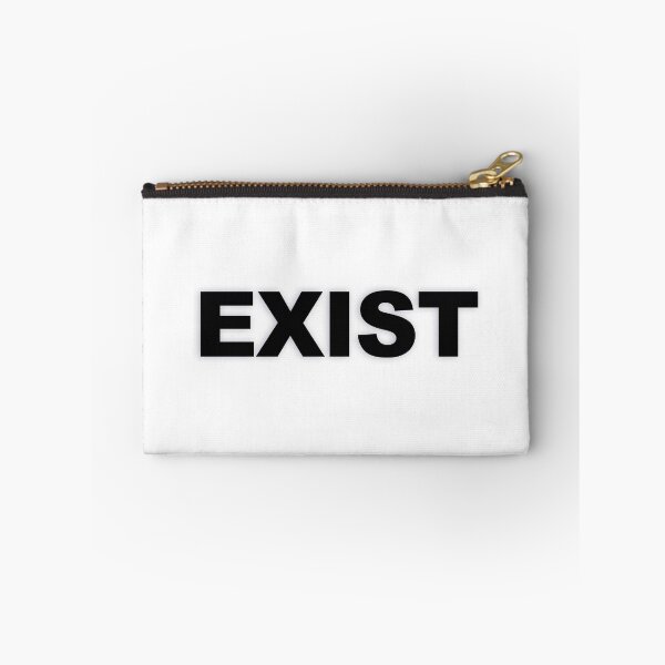 Item preview, EXIST — Black Minimal Bold Type Statement designed and sold by WORDPAUSE.