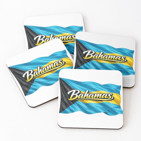 Item preview, Bahamas Waving Flag Typography – Bahamian Pride Travel & Vacation Design designed and sold by GarnerSupplyCo.