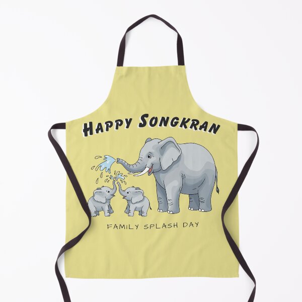 Item preview, Happy Songkran Elephant Family – Splash Day designed and sold by CHANCHANAI.