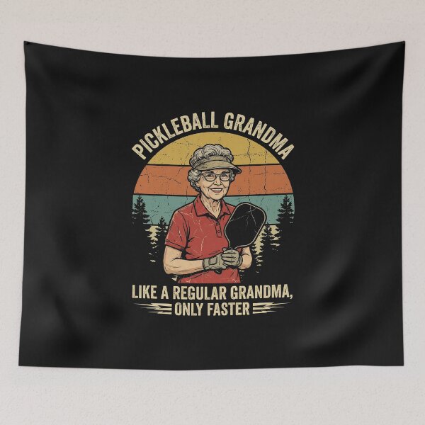 Item preview, Pickleball Grandma Funny Retro Sport designed and sold by AdyKurniawan.