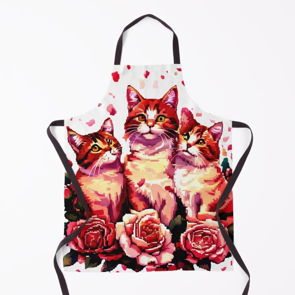 Item preview, Rose Garden Trio – Whimsical Cat Companions designed and sold by meesub.