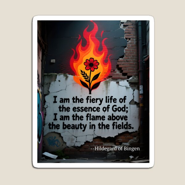 Item preview, Flaming Flower Art – Bold Street Art Quote Print, Fiery Botanical Decor for Modern Urban Spaces designed and sold by ChloeDesigns401.