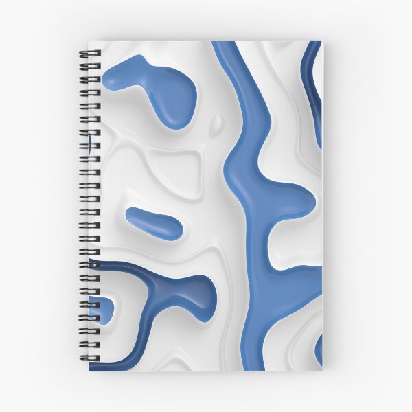 Item preview, Meander white blue designed and sold by lathspell.