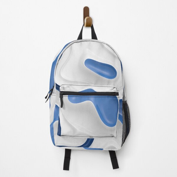 Item preview, Meander white blue designed and sold by lathspell.