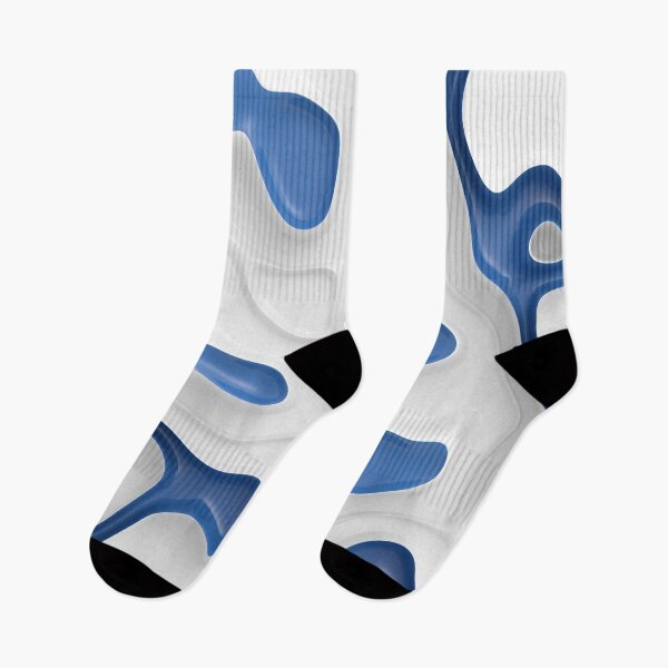 Item preview, Meander white blue designed and sold by lathspell.