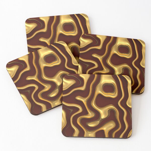 Item preview, Meander golden red designed and sold by lathspell.