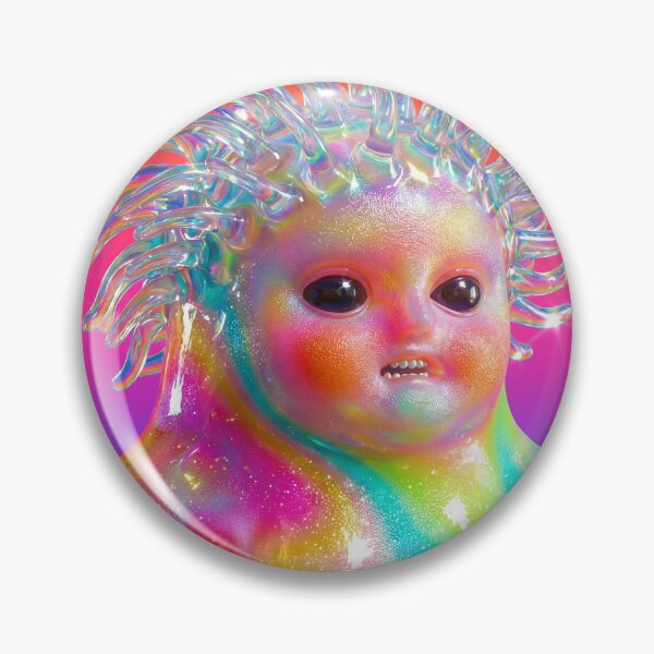Item preview, Cute Iridescent Space Blob Creature Art designed and sold by maboroshilab.