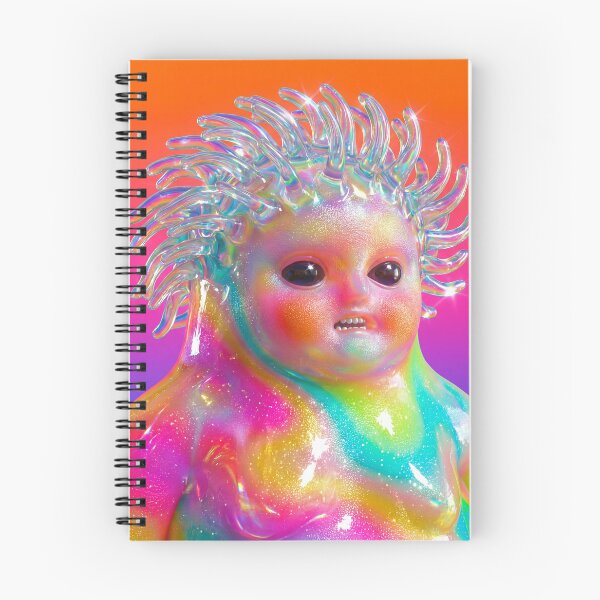 Item preview, Cute Iridescent Space Blob Creature Art designed and sold by maboroshilab.