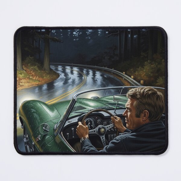 Item preview, Steve McQueen - Midnight Run: Vintage Racing Green Night Drive designed and sold by Art's Diner.