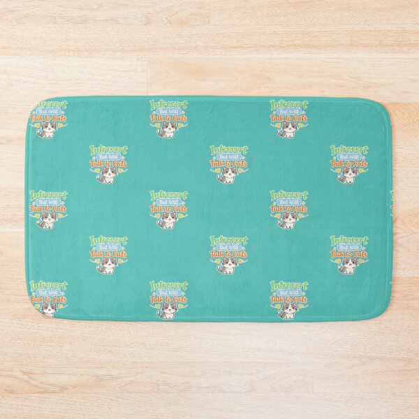 Item preview, Introvert But Will Talk to Cats – Funny Cat Lover Quote design  designed and sold by Snapystyle.