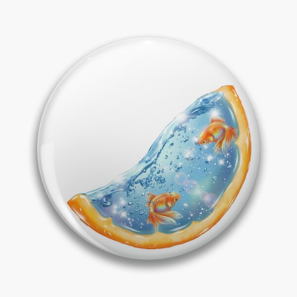 Item preview, Surreal Aquatic Orange Slice Fishbowl designed and sold by NostalgiaOS.