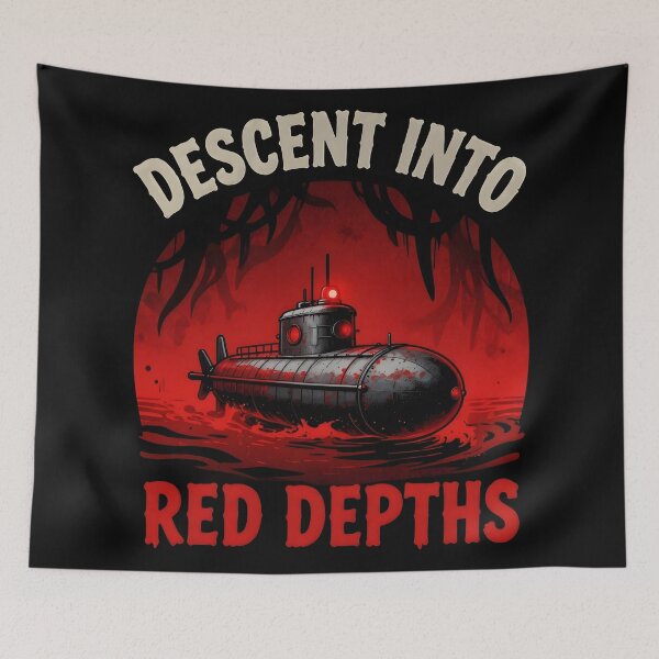 Item preview, iron lung Psychological Horror Submarine T-Shirt | Red Depths Descent designed and sold by Uglyandcute.