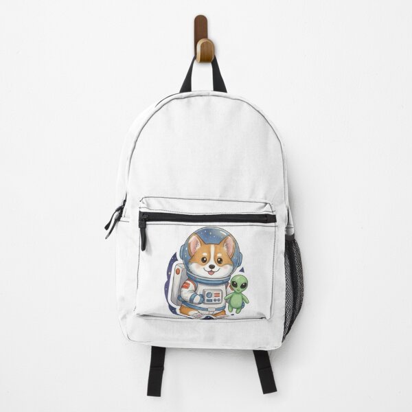 Item preview, Cute Dog character wearing astronaut suit hold alien toy digital painting style designed and sold by Berlin-D-Prs.