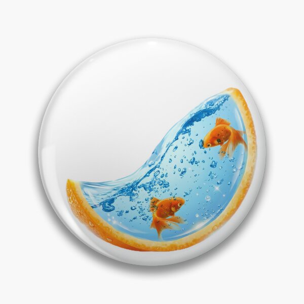 Item preview, Surreal Aquatic Orange Slice Fishbowl designed and sold by NostalgiaOS.