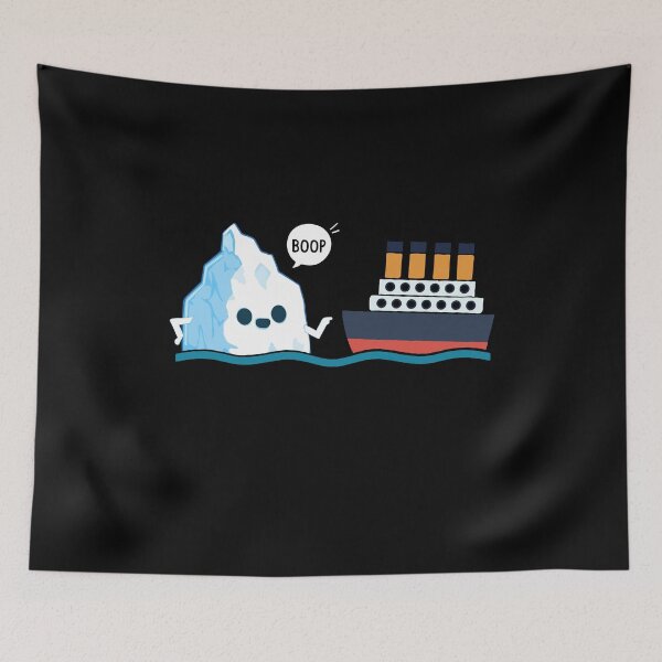 Item preview, Titanic Funny Titanic and Iceberg Boop Parody for Boys Girls designed and sold by farhanhafeez.