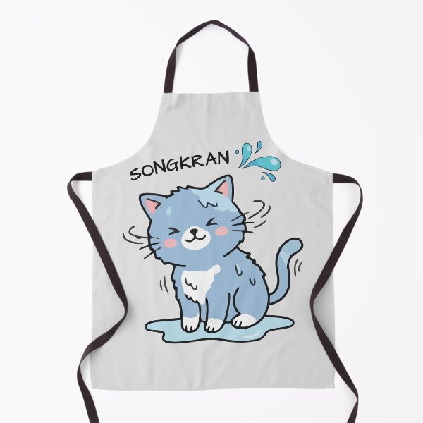 Item preview, Cute Songkran Cat – Happy Thai Water Festival designed and sold by CHANCHANAI.