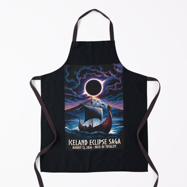 Item preview,  Solar Eclipse 2026 Path Of Totality Vintage Iceland Viking Ship designed and sold by Trendsecne.