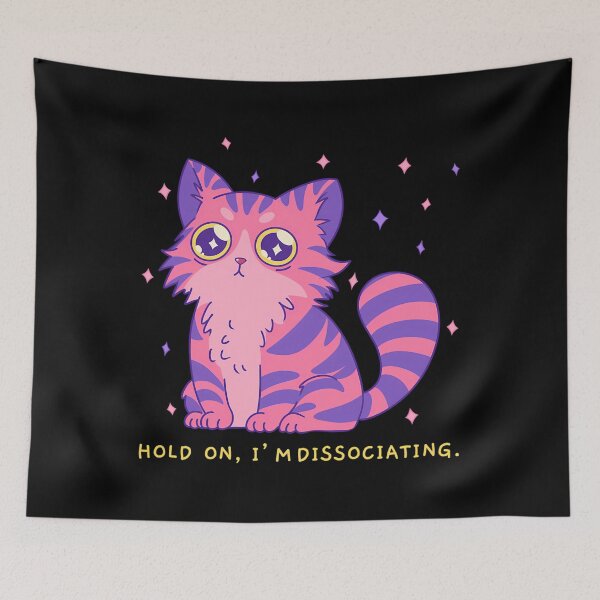 Item preview, Hold On Im Dissociating Cat designed and sold by jdtrzliah16.