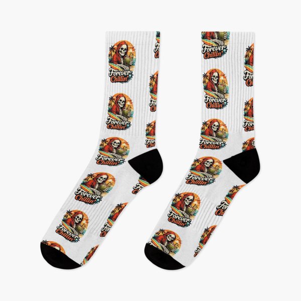 Item preview, Forever Chillin Skeleton Beach Vibes Design designed and sold by Snapystyle.
