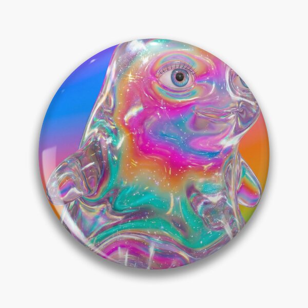 Item preview, Sparkling Iridescent Rainbow Blob Art designed and sold by maboroshilab.