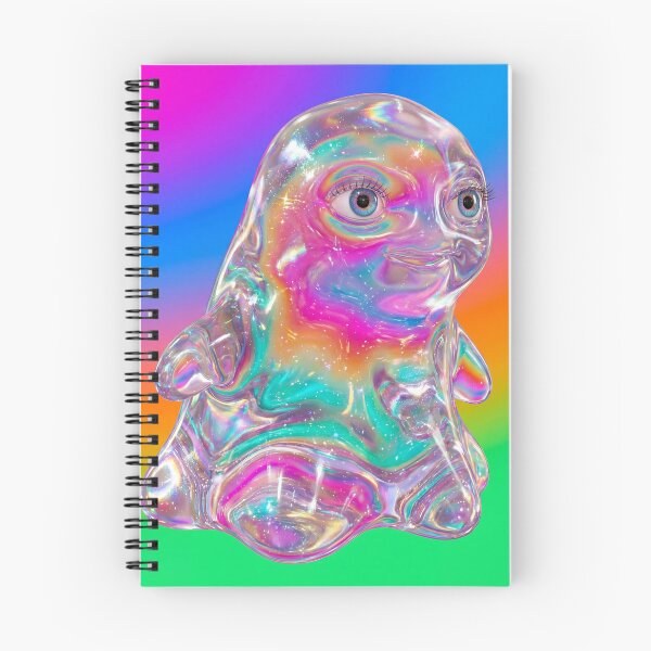 Item preview, Sparkling Iridescent Rainbow Blob Art designed and sold by maboroshilab.