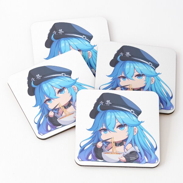 Item preview, Esdeath Akame Ga Kill Kawaii Ramen Chibi Blue Hair Military designed and sold by mildaclairmo.