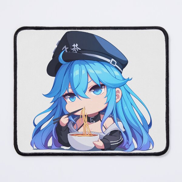 Item preview, Esdeath Akame Ga Kill Kawaii Ramen Chibi Blue Hair Military designed and sold by mildaclairmo.