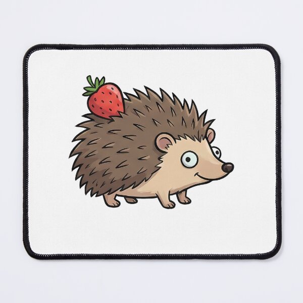 Item preview, Adorable Cartoon Hedgehog with Strawberry Forest Animal designed and sold by k3rstman1.